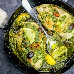 one pot tuscan chicken pesto