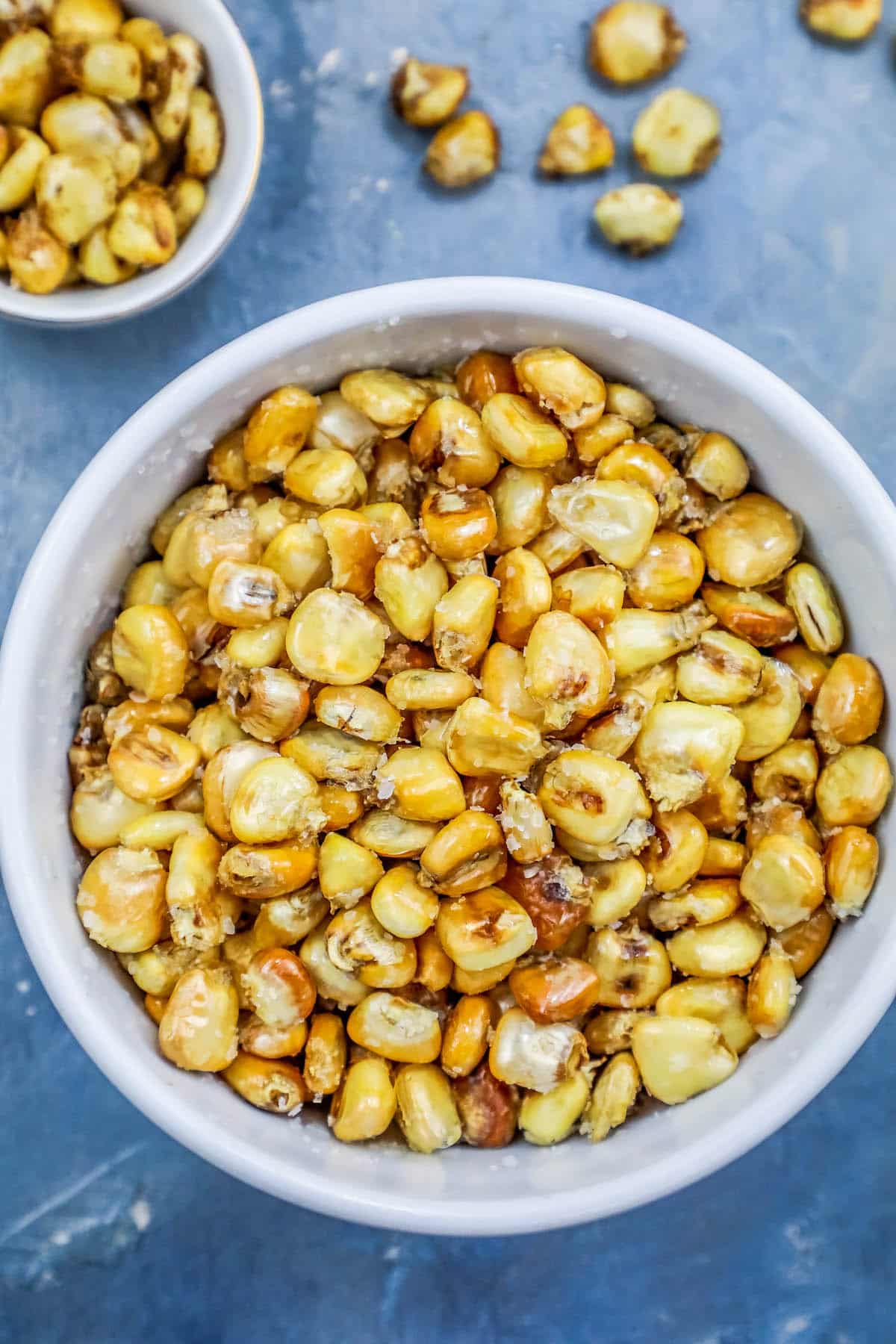 picture of homemade corn nuts in a bowl