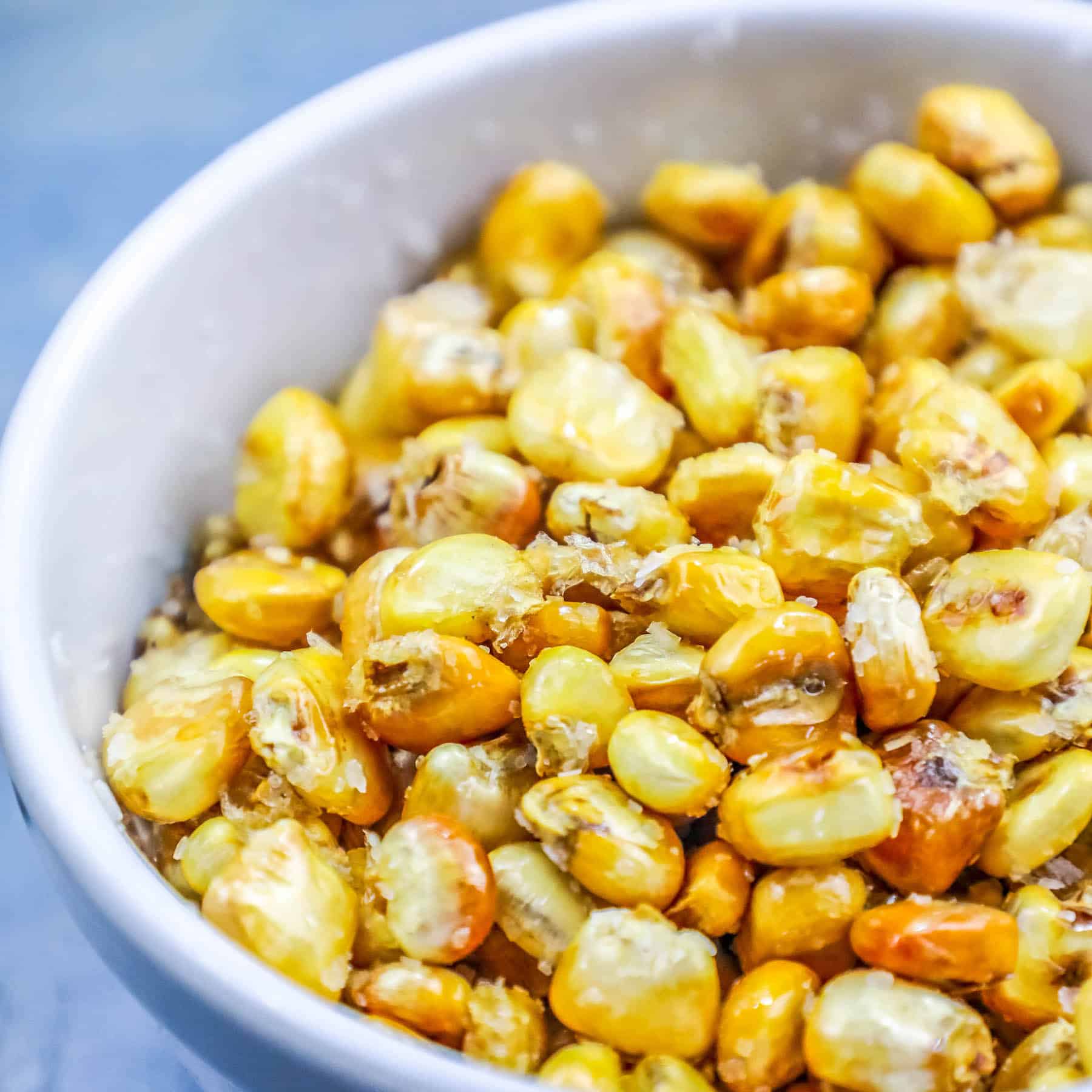 picture of homemade corn nuts in a bowl