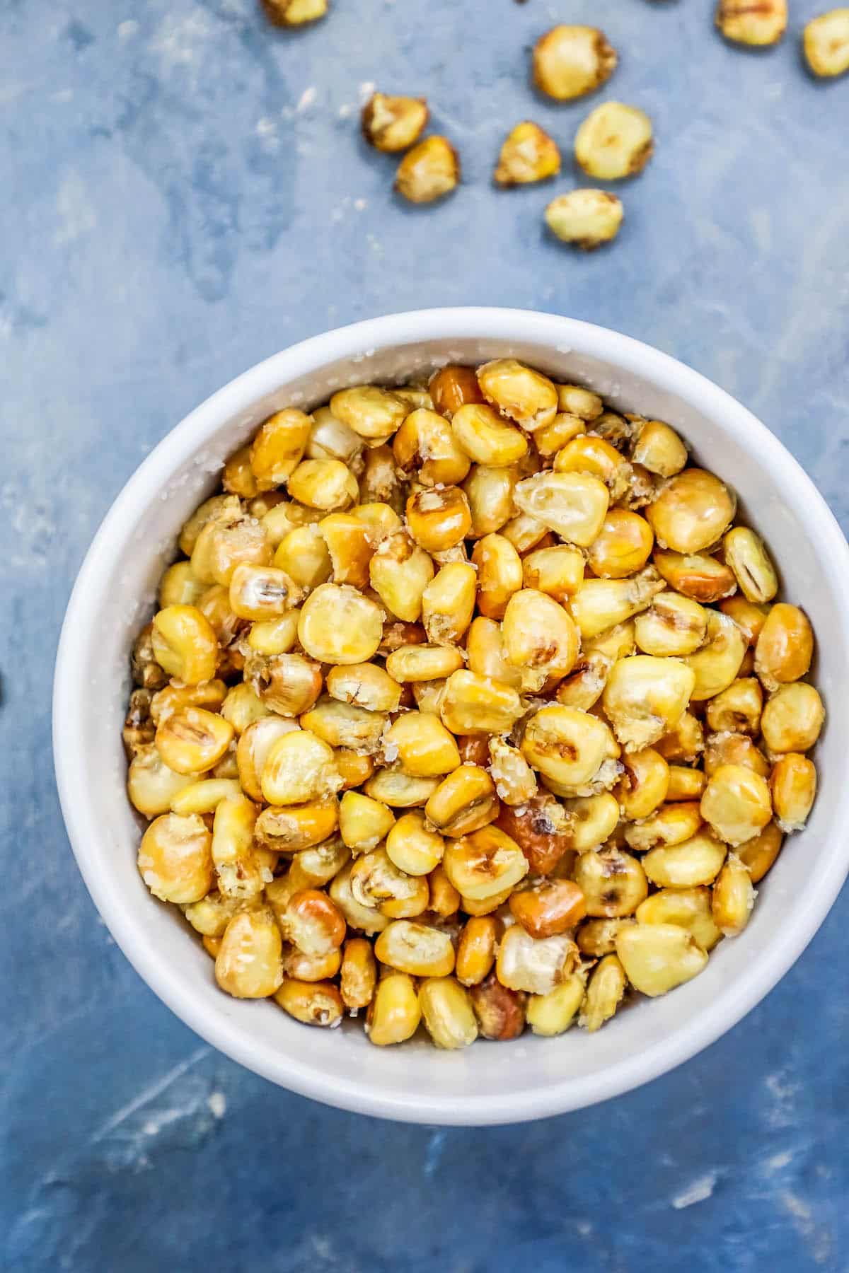 picture of homemade corn nuts in a bowl