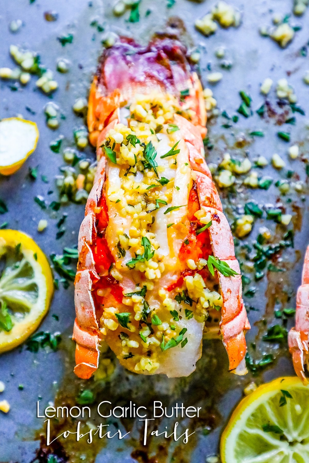 Boiled Lobster Tails with Garlic Lemon Butter - Basil And Bubbly