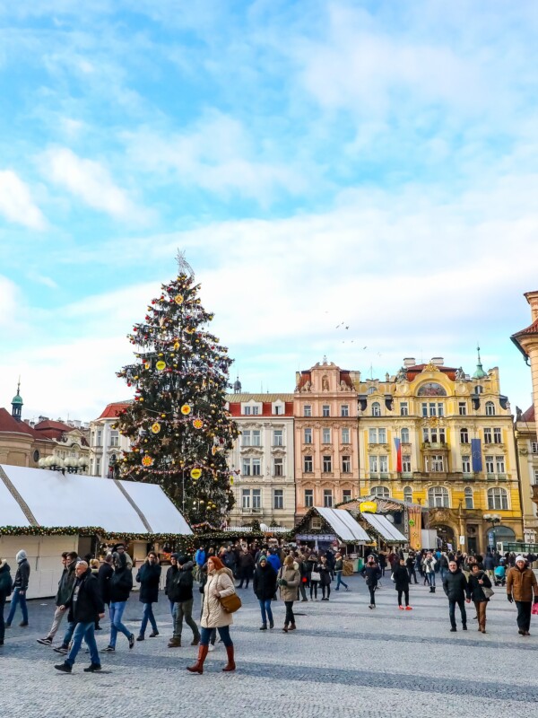 Prague's Christmas Market in the Czech Republic.