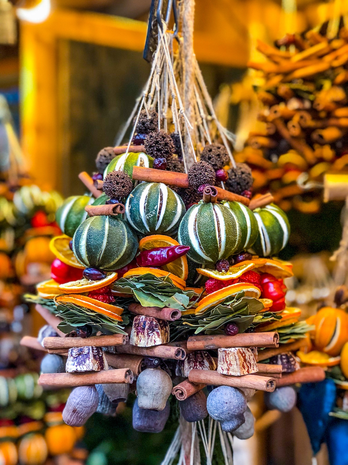 picture of spices at christmas market stall in krakow