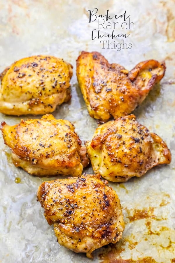 The Best Easy Baked Ranch Chicken Thighs Recipe 1833