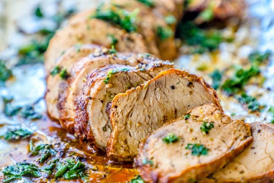 The Best Baked Garlic Pork Tenderloin Recipe Ever