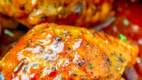 Easy One Pan BBQ Chicken Thighs