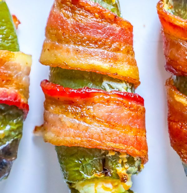 Bacon Wrapped Cheddar and Garlic Jalapeno Poppers ⋆ Sweet C's Designs