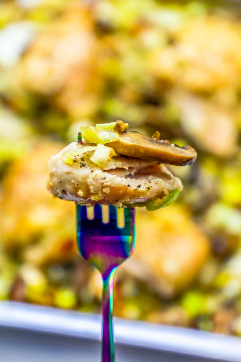 Easy Sheet Pan Oven Roasted Chicken and Leeks Recipe