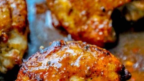 One Pot Spicy Garlic Chicken Thighs Recipe