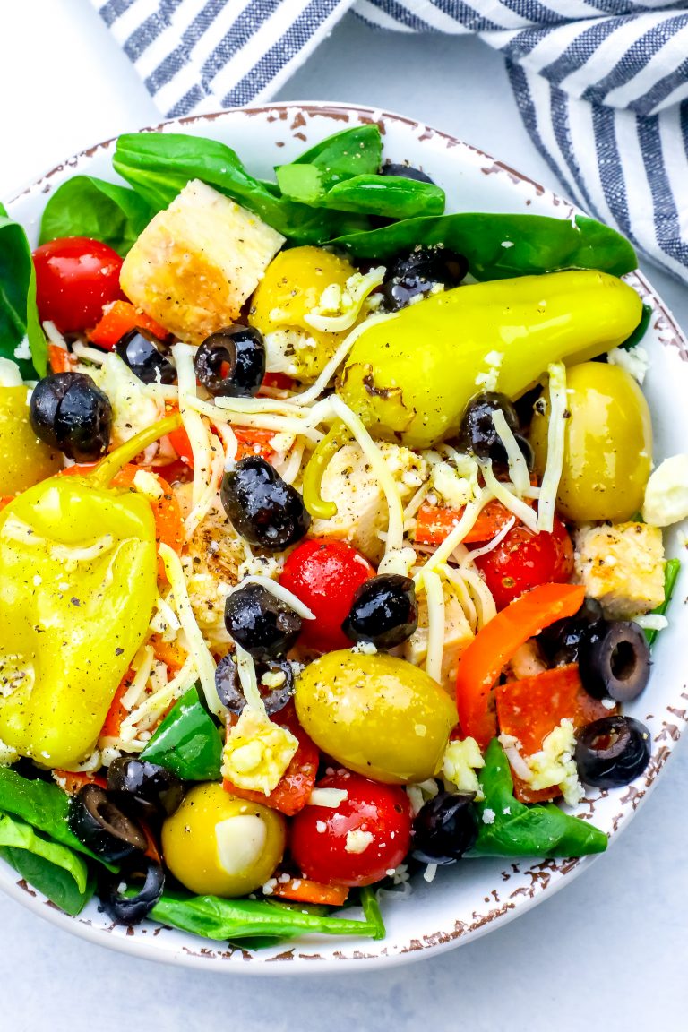 Easy Low Carb Grilled Chicken Antipasto Salad Recipe
