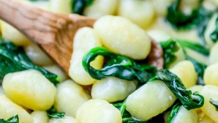 Creamy Spinach Parmesan Gnocchi Recipe