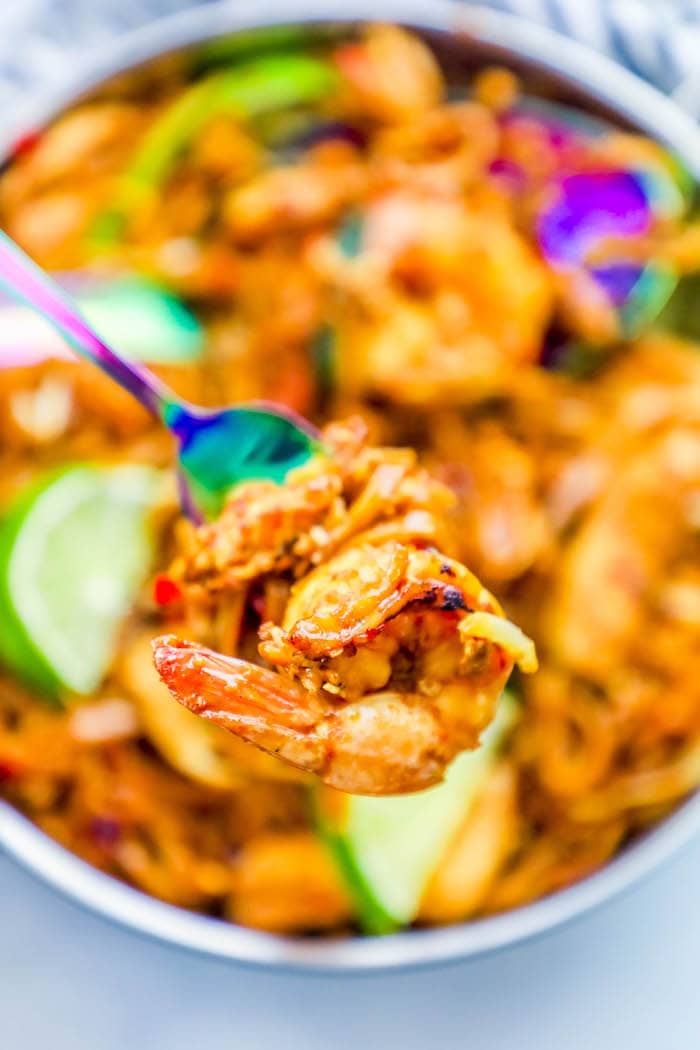 The Best Easy Chicken And Shrimp Pad Thai Noodles Recipe