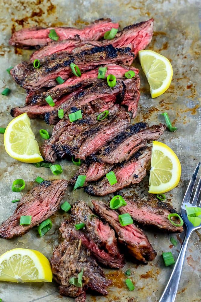 Grilled Flank Steak - Dishes With Dad