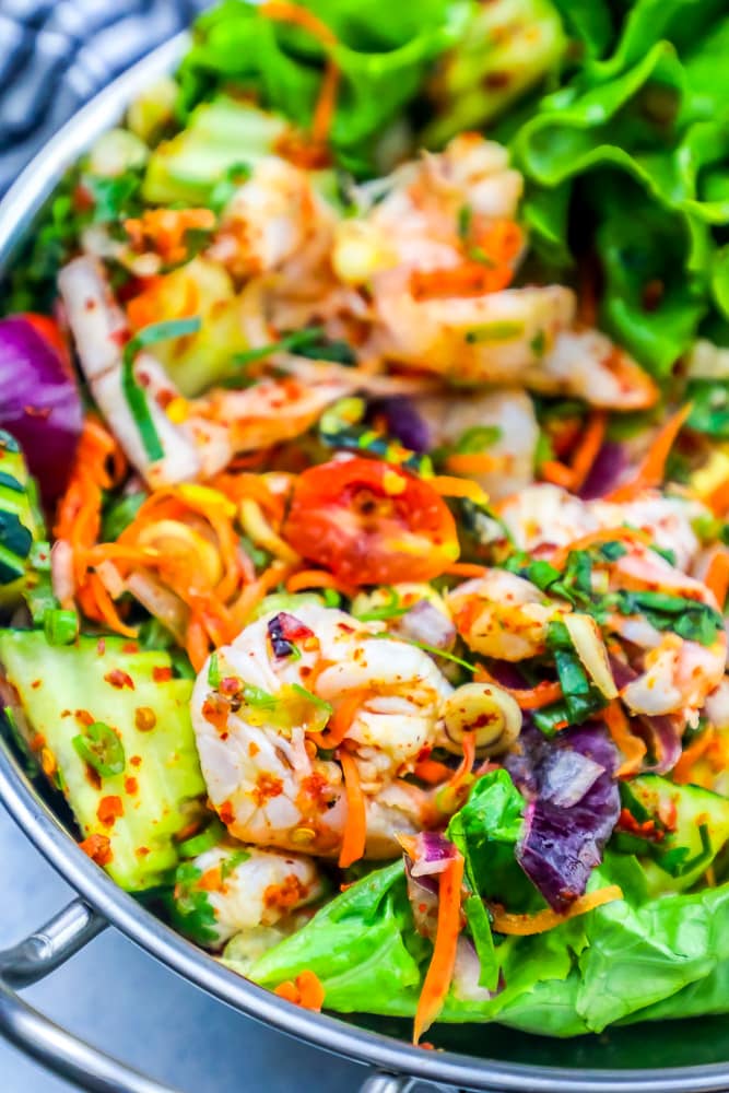 Spicy Thai Shrimp Salad Recipe - Sweet Cs Designs