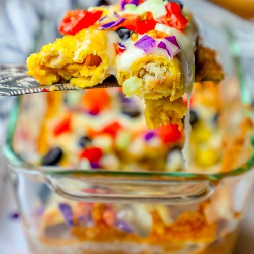 Cheesy Chicken Taquito and Bean Casserole Sweet Cs Designs