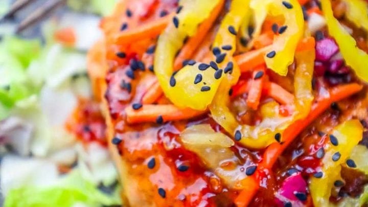 Eays Grilled Sweet Chili Asian Salmon Burgers Recipe