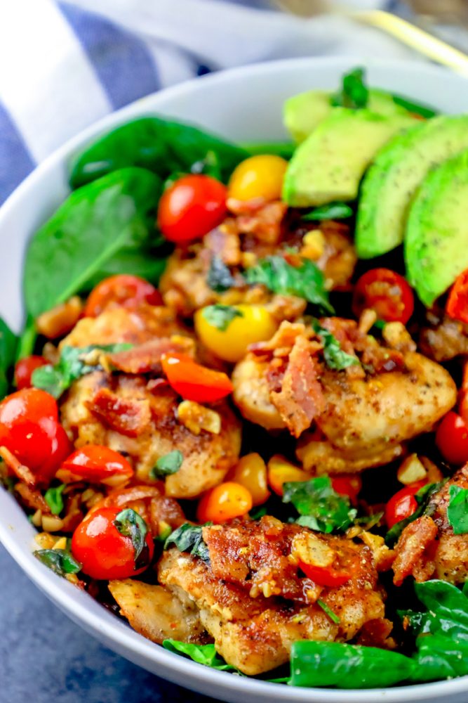 Best B.L.A.T Chicken Thigh Salad Sweet Cs Designs