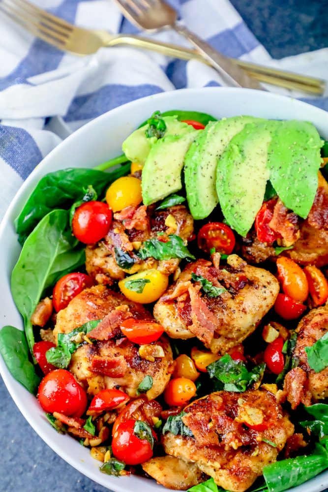 Best B.L.A.T Chicken Thigh Salad Sweet Cs Designs