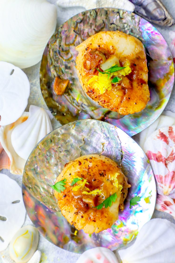 The Best Easy Lemon Garlic Butter Pan Fried Scallops Recipe