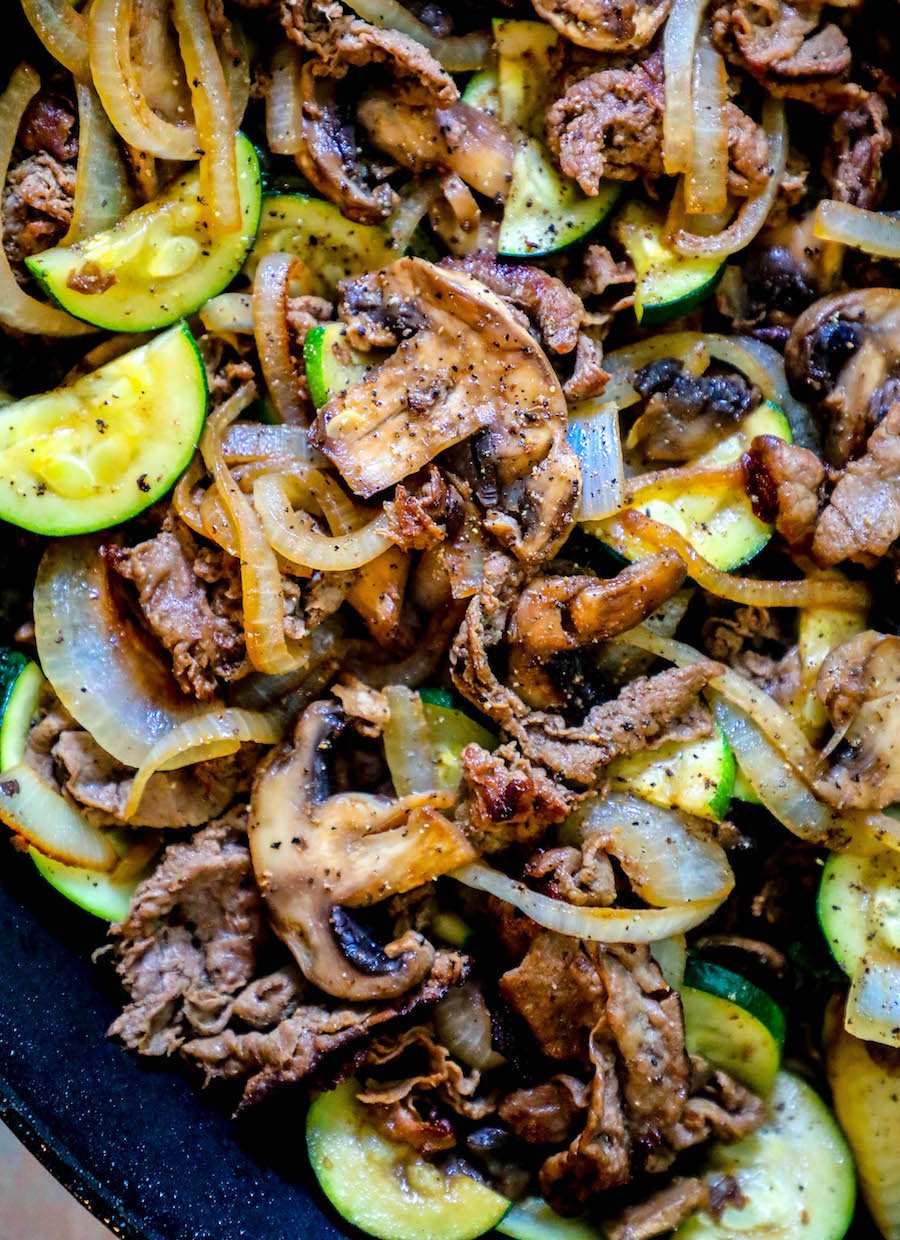 Easy Sirloin Skillet With Vegetables Recipe - Sweet Cs Designs