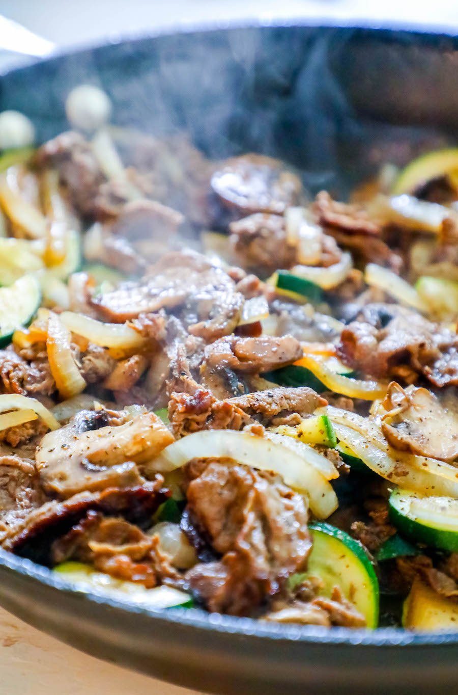 Easy Sirloin Skillet With Vegetables Recipe - Sweet Cs Designs