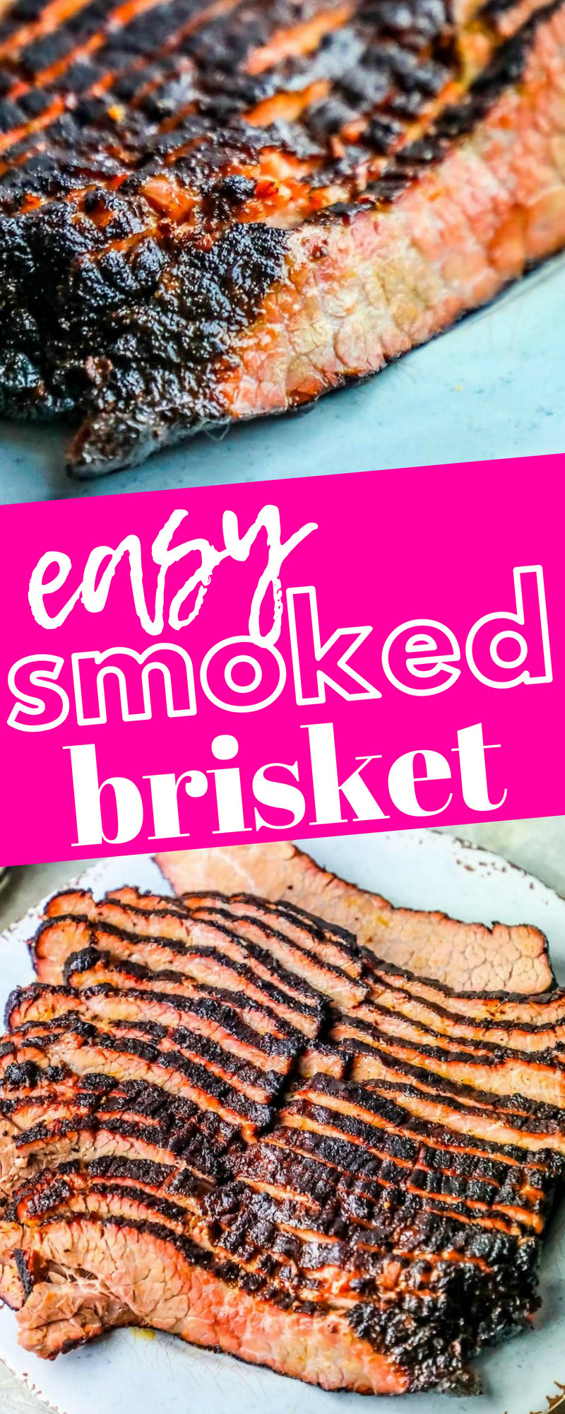 picture of smoked brisket sliced on a plate