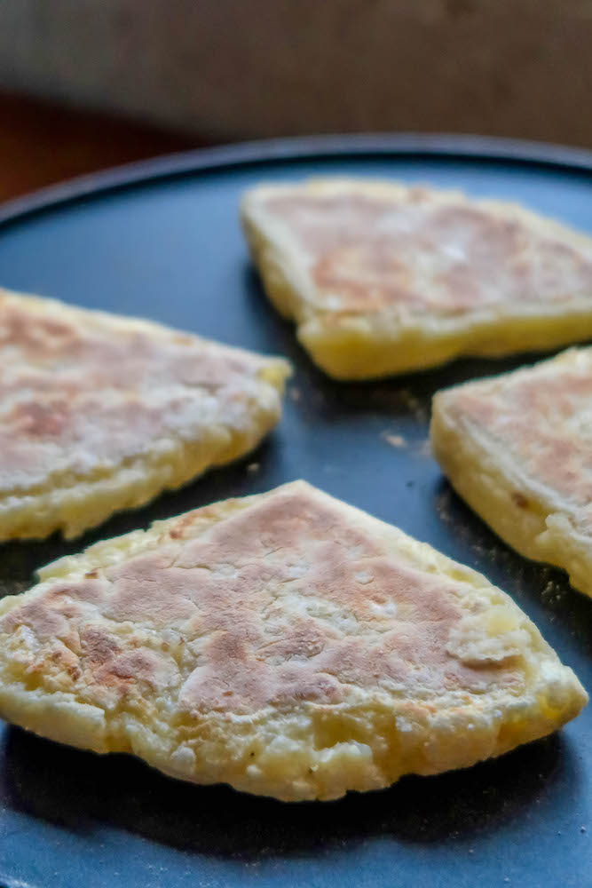 four flat breads