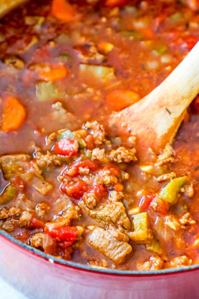 Keto Steak and Sausage Chili Sweet Cs Designs