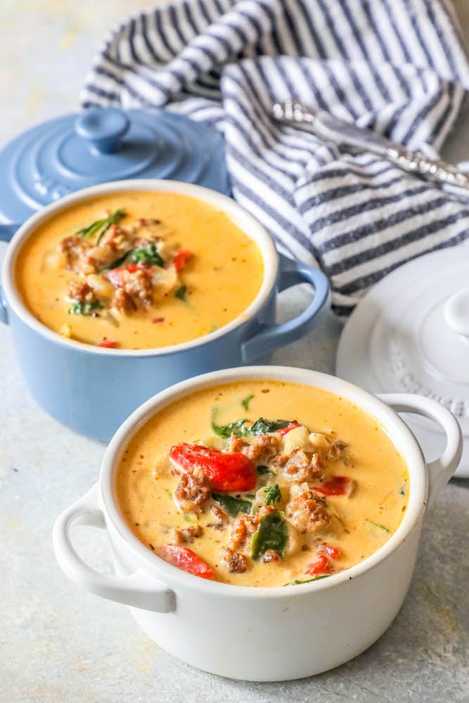 Creamy Keto Tuscan Soup Recipe - Sweet Cs Designs