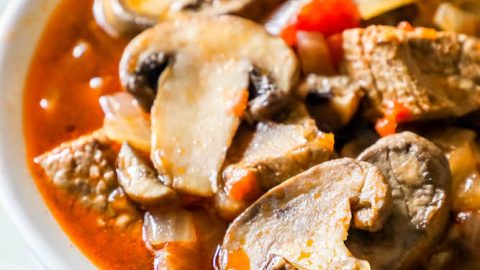 Keto Steak and Mushroom Soup Recipe