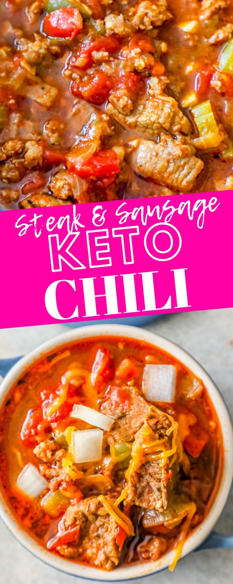 Keto Steak and Sausage Chili Sweet Cs Designs