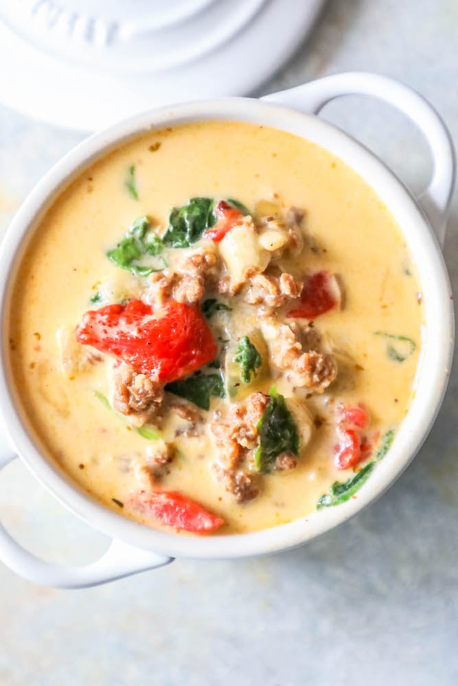 Creamy Keto Tuscan Soup Recipe Sweet Cs Designs