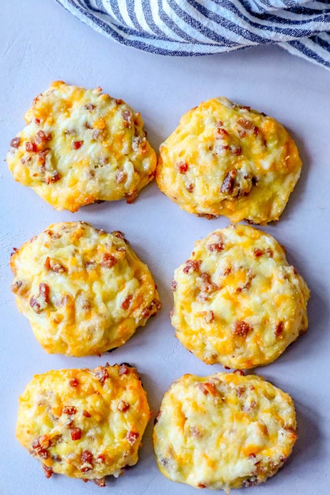 ham, cheese, and egg rolls on a white countertop