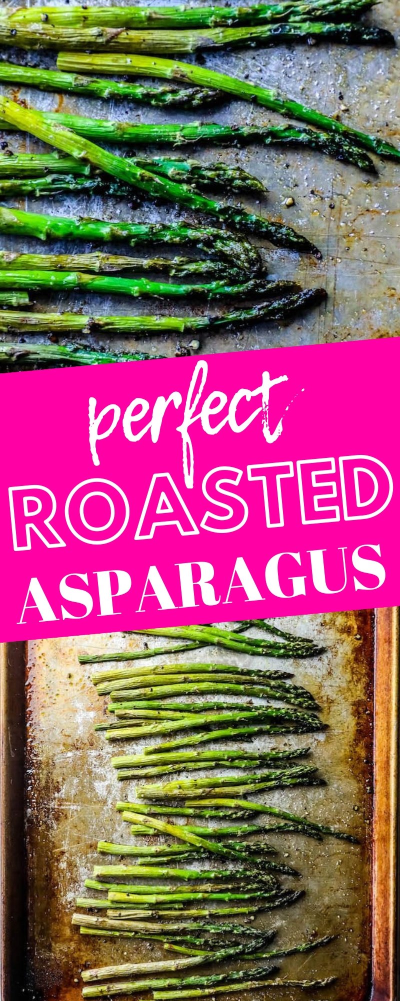 picture of roasted asparagus on baking sheet