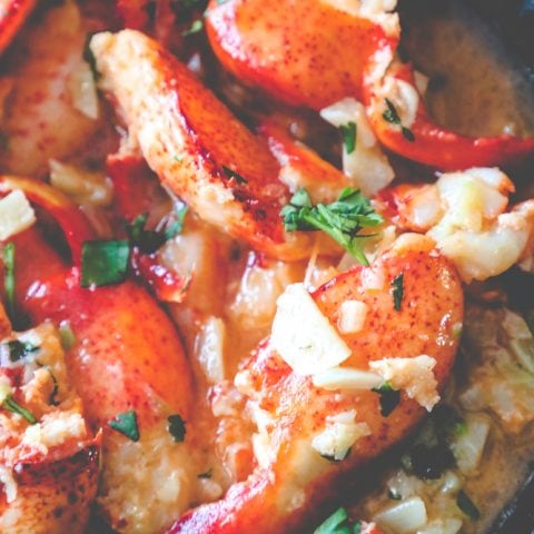 Garlic Butter Lobster Skillet Recipe