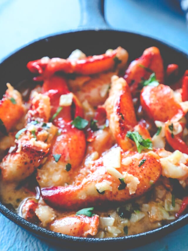 Garlic Butter Lobster Skillet Sweet Cs Designs