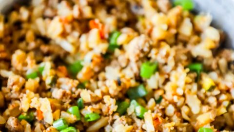 Easy Keto Turkey Fried Rice Recipe