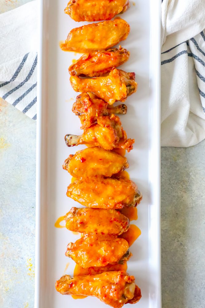 picture of chicken wings on a plate
