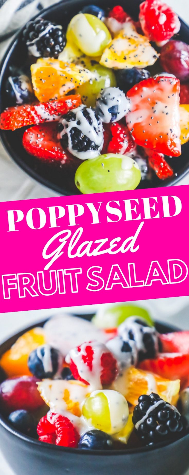 Lemon Poppyseed Glazed Fruit Salad Sweet Cs Designs