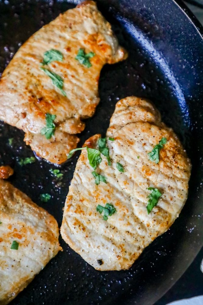 The Best Pan Fried Pork Chops Recipe Sweet Cs Designs