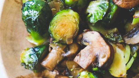 Brussels Sprouts and Mushrooms Recipe