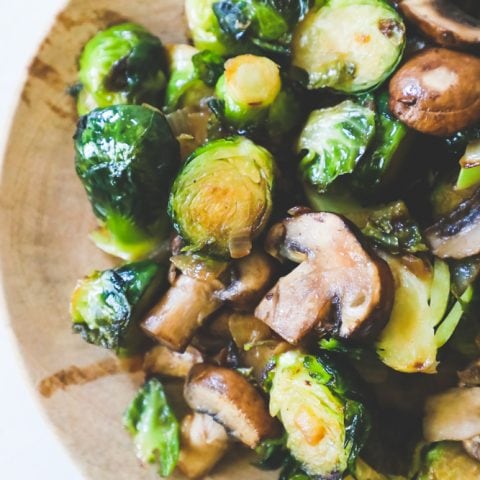 The Best Brussels Sprouts And Mushrooms Recipe Sweet Cs Designs