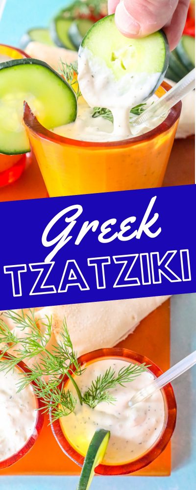 picture of tzatziki in a bowl with a spoon