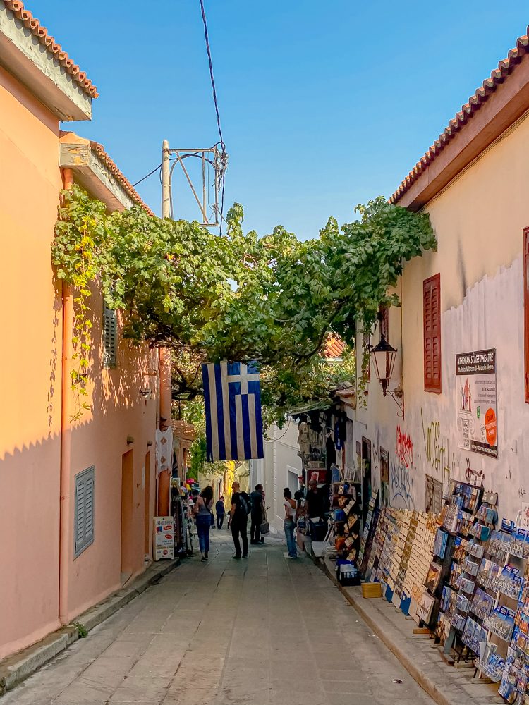 alleyway in the plaka, Athens Greece