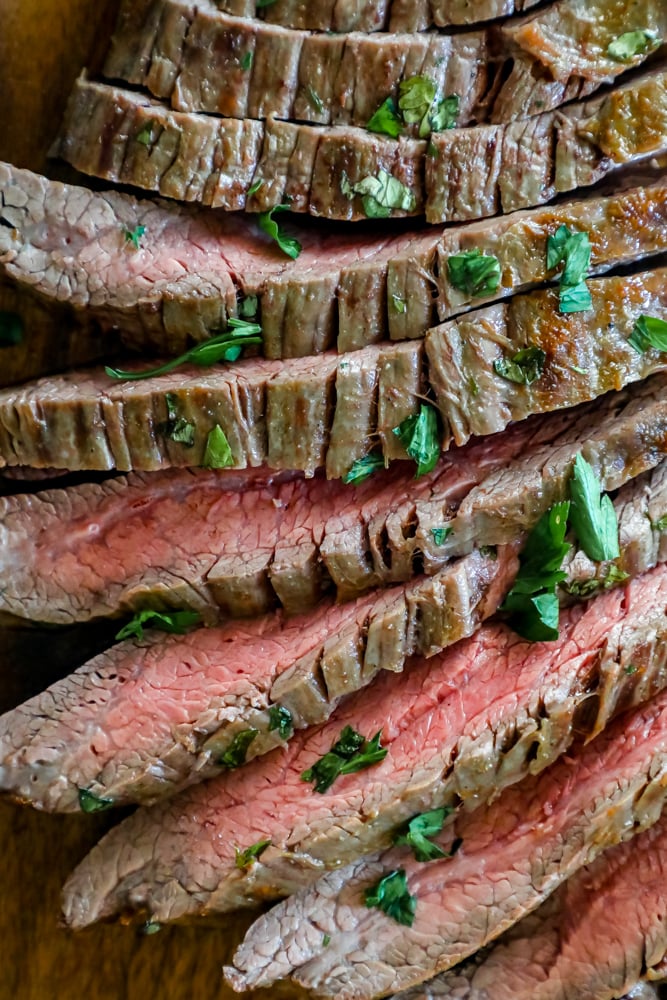 Pan Seared Flank Steak - Tastes of Homemade