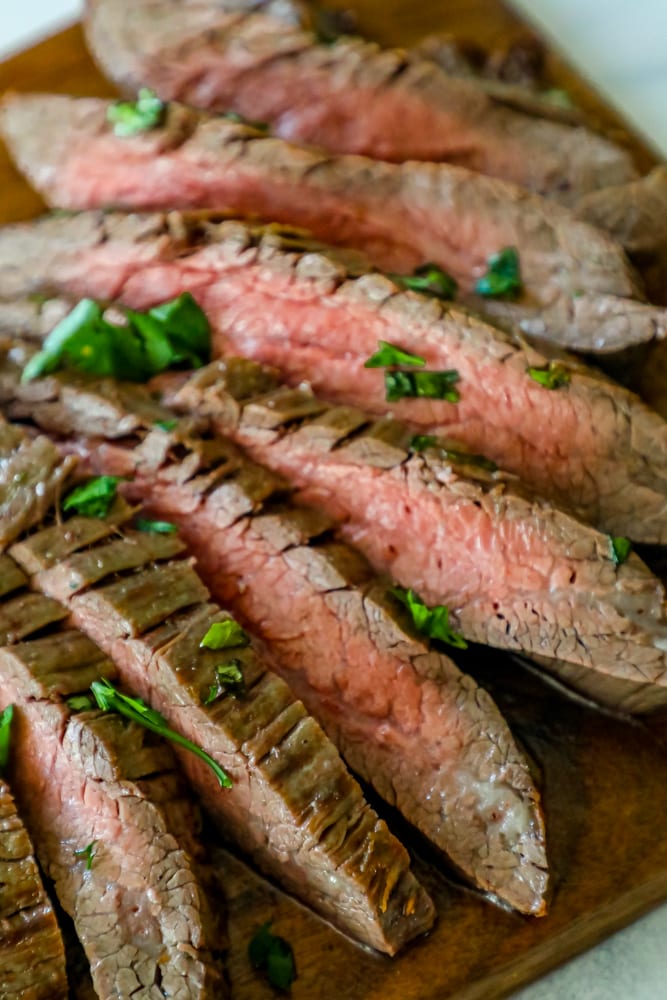 The Best Easy Oven Roasted Garlic Flank Steak Recipe - Sweet Cs Designs