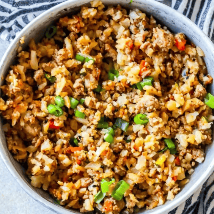 Easy Keto Turkey Fried Rice Sweet Cs Designs