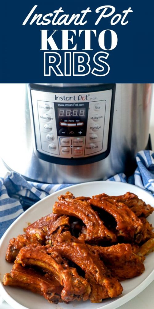 picture of ribs in front of instant pot