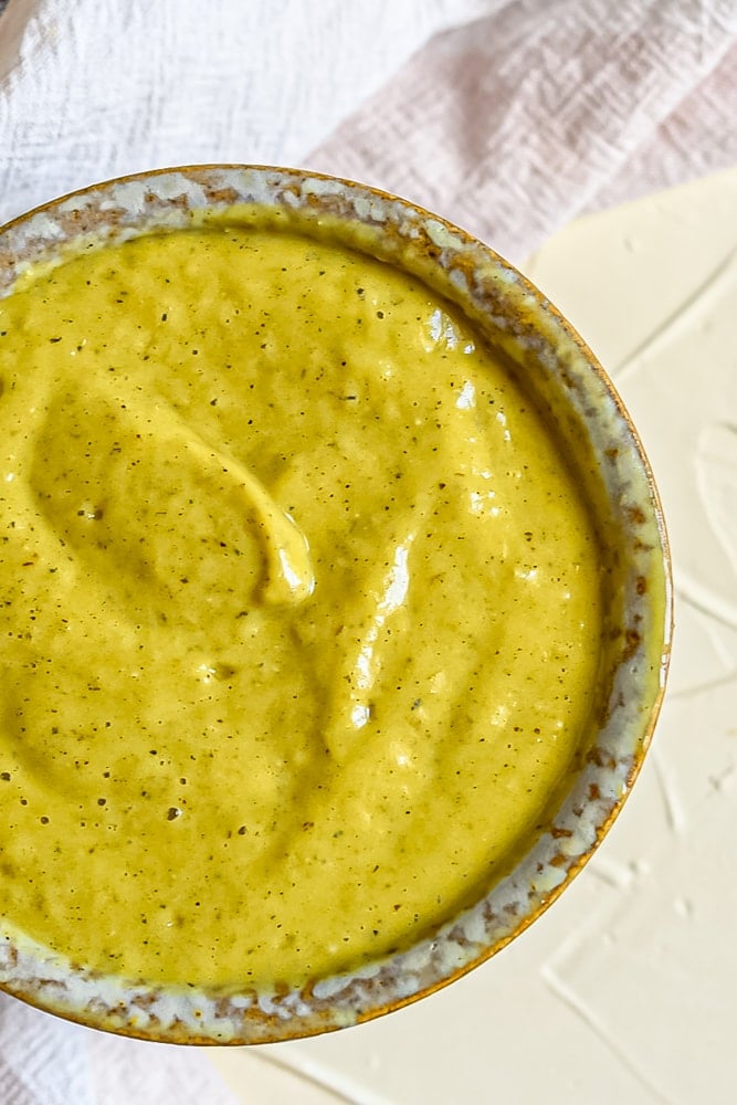 picture of avocado tomatillo salsa in a bowl 