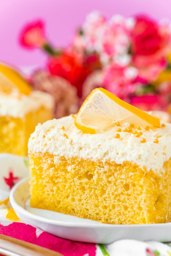 Easy Lemon Jello Poke Cake Recipe - Sweet Cs Designs